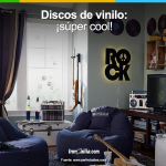 decorar con discos de vinilo